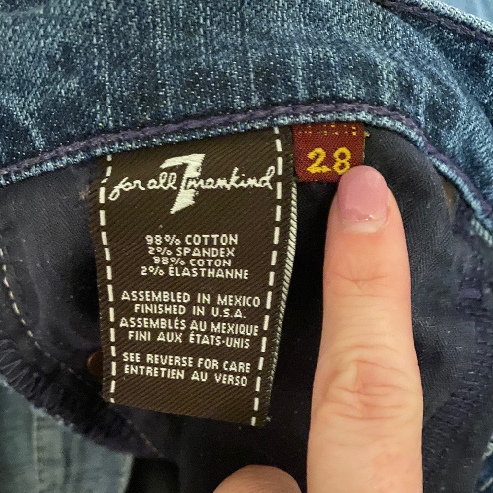 7 for all Mankind straight leg jeans